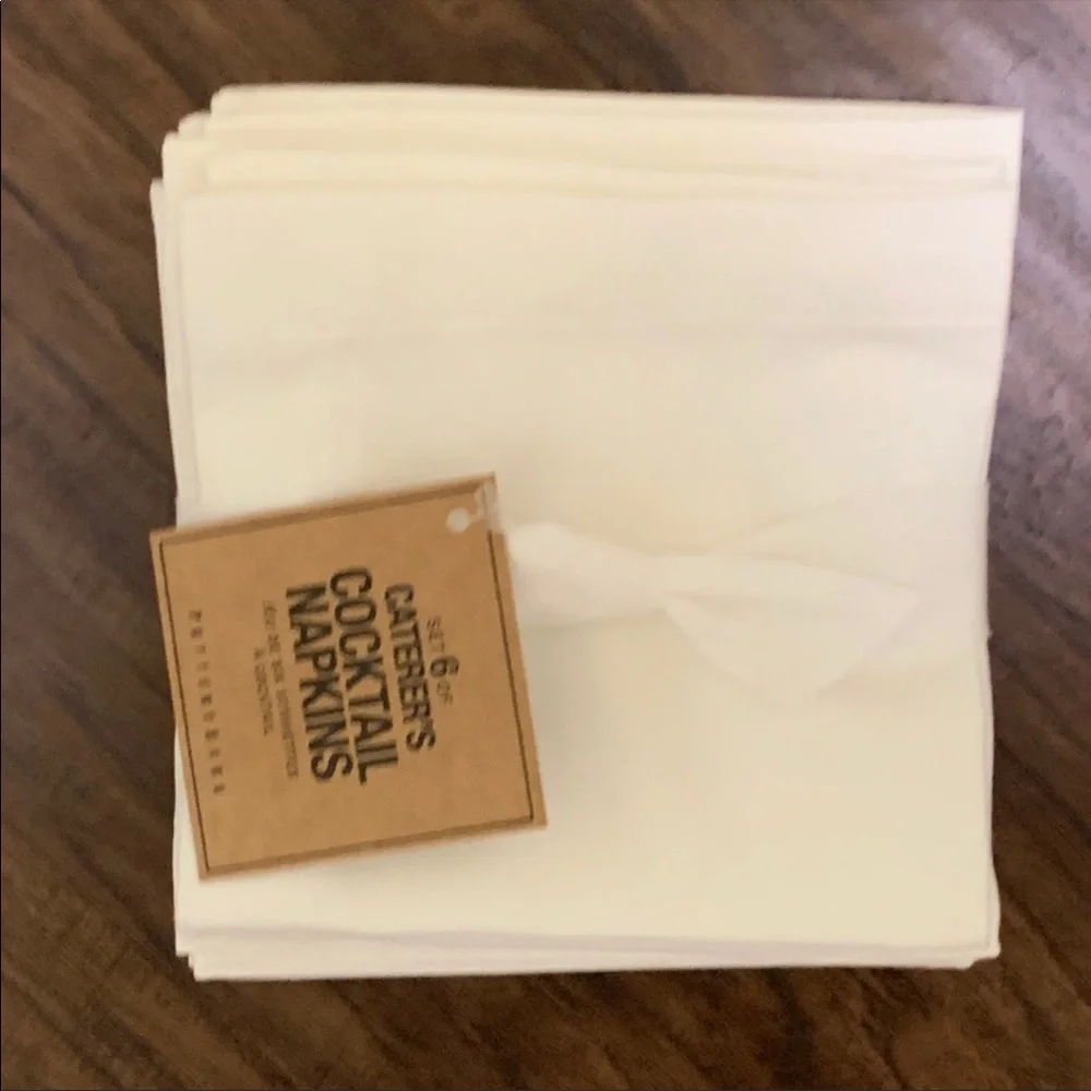 Pottery barn napkins set of 6